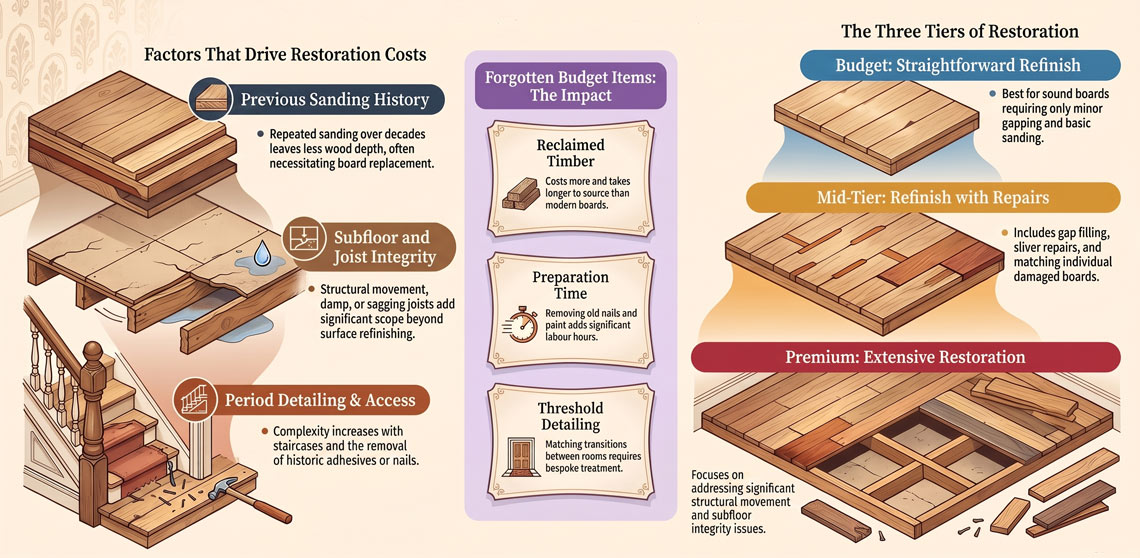 Restoring Original Victorian Floorboards — A Realistic Cost Guide (UK)